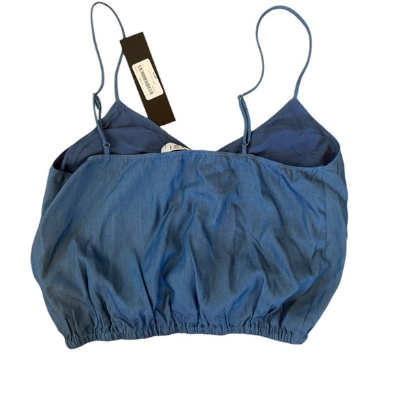 NWT chambray crop tank top blue soft summer goes with everything size small - Picture 3 of 4